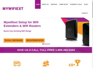 How my-wifiext.net looks like on a tablet such as an iPad.