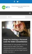 How my411.com looks like on a mobile device such as an iPhone.