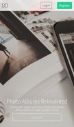 How myalbum.com looks like on a mobile device such as an iPhone.