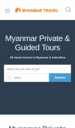 How myanmartravel.com looks like on a mobile device such as an iPhone.