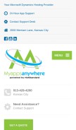 How myappsanywhere.com looks like on a mobile device such as an iPhone.