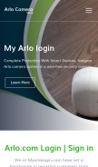 How myarlologin.com looks like on a mobile device such as an iPhone.