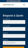 How myassignmenthelpnow.com looks like on a mobile device such as an iPhone.