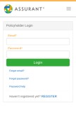 How myassurantpolicy.com looks like on a mobile device such as an iPhone.