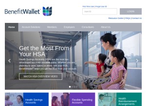 How mybenefitwallet.com looks like on a tablet such as an iPad.