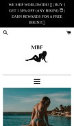 How mybikiniflex.com looks like on a mobile device such as an iPhone.