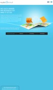 How mybizcloud.at looks like on a mobile device such as an iPhone.