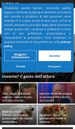 How myblog.it looks like on a mobile device such as an iPhone.