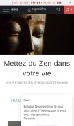 How mybouddha.com looks like on a mobile device such as an iPhone.