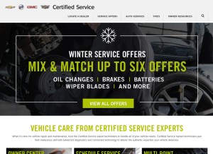 How mycertifiedservice.com looks like on a tablet such as an iPad.
