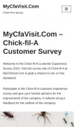 How mycfavisit.blog looks like on a mobile device such as an iPhone.