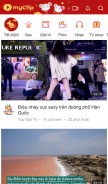 How myclip.vn looks like on a mobile device such as an iPhone.