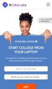 How mycollegelaptop.com looks like on a mobile device such as an iPhone.