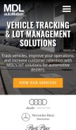 How mydealerlot.com looks like on a mobile device such as an iPhone.