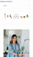 How mydiaryofus.com looks like on a mobile device such as an iPhone.