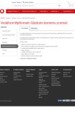 How mydomain.ro looks like on a mobile device such as an iPhone.