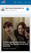 How mydramalist.com looks like on a mobile device such as an iPhone.
