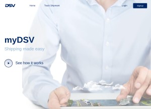 How mydsv.com looks like on a tablet such as an iPad.
