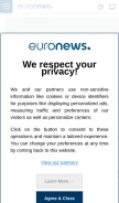 How myeuronews.net looks like on a mobile device such as an iPhone.