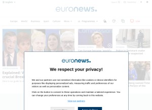 How myeuronews.net looks like on a tablet such as an iPad.
