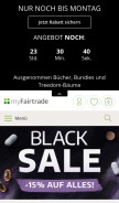 How myfairtrade.com looks like on a mobile device such as an iPhone.