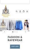 How myfestivalfriend.com looks like on a mobile device such as an iPhone.
