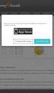 How myfxbook.com looks like on a mobile device such as an iPhone.