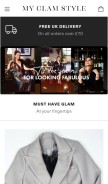 How myglamstyle.com looks like on a mobile device such as an iPhone.