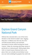 How mygrandcanyonpark.com looks like on a mobile device such as an iPhone.