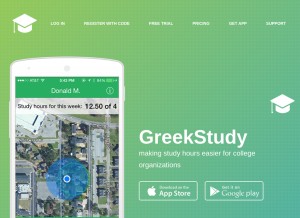 How mygreekstudy.com looks like on a tablet such as an iPad.