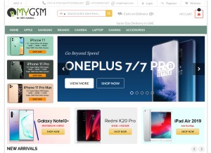 How mygsm.me looks like on a tablet such as an iPad.