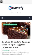 How myguidefood.blogspot.com looks like on a mobile device such as an iPhone.