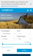 How myhome.ie looks like on a mobile device such as an iPhone.