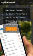 How myhomeworkapp.com looks like on a mobile device such as an iPhone.