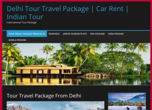 How myindiantrips.in looks like on a tablet such as an iPad.