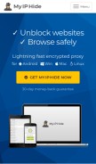 How myiphide.com looks like on a mobile device such as an iPhone.