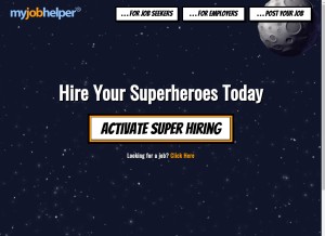 How myjobhelper.com looks like on a tablet such as an iPad.