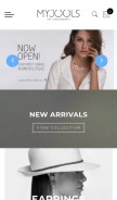 How myjoolsbyilana.com looks like on a mobile device such as an iPhone.