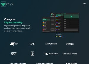How myki.io looks like on a tablet such as an iPad.