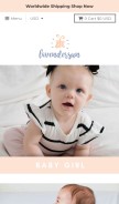How mylavendersun.com looks like on a mobile device such as an iPhone.