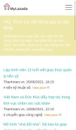 How mylazada.net looks like on a mobile device such as an iPhone.