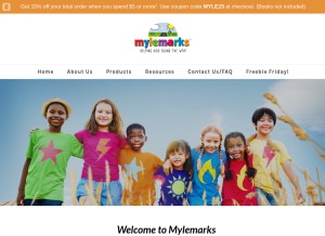 How mylemarks.com looks like on a tablet such as an iPad.