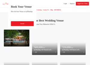How mymandap.in looks like on a tablet such as an iPad.