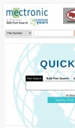 How mymectronic.com looks like on a mobile device such as an iPhone.