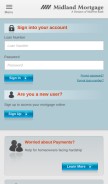 How mymidlandmortgage.com looks like on a mobile device such as an iPhone.