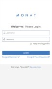 How mymonat.com looks like on a mobile device such as an iPhone.