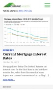 How mymortgageinsider.com looks like on a mobile device such as an iPhone.