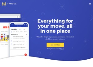 How mymove.com looks like on a tablet such as an iPad.