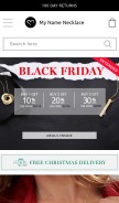How mynamenecklace.com looks like on a mobile device such as an iPhone.