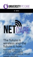 How mynet.care looks like on a mobile device such as an iPhone.